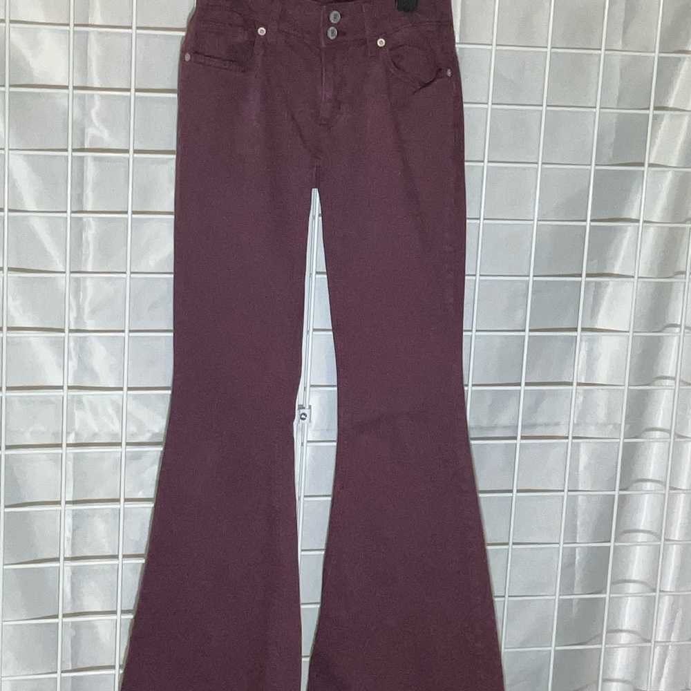 Arizona Jean Company Women's Flare Jeans in Dark Purple